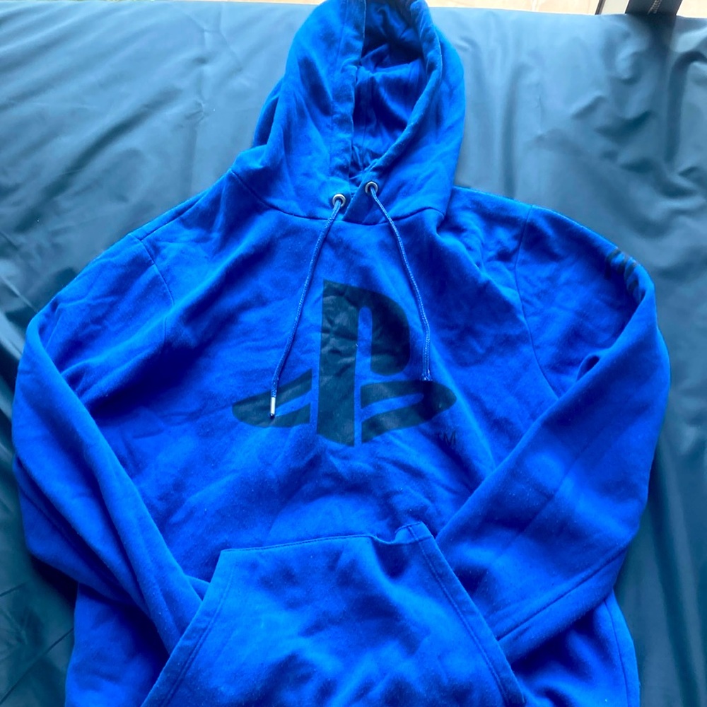 Dark blue PlayStation hoodie